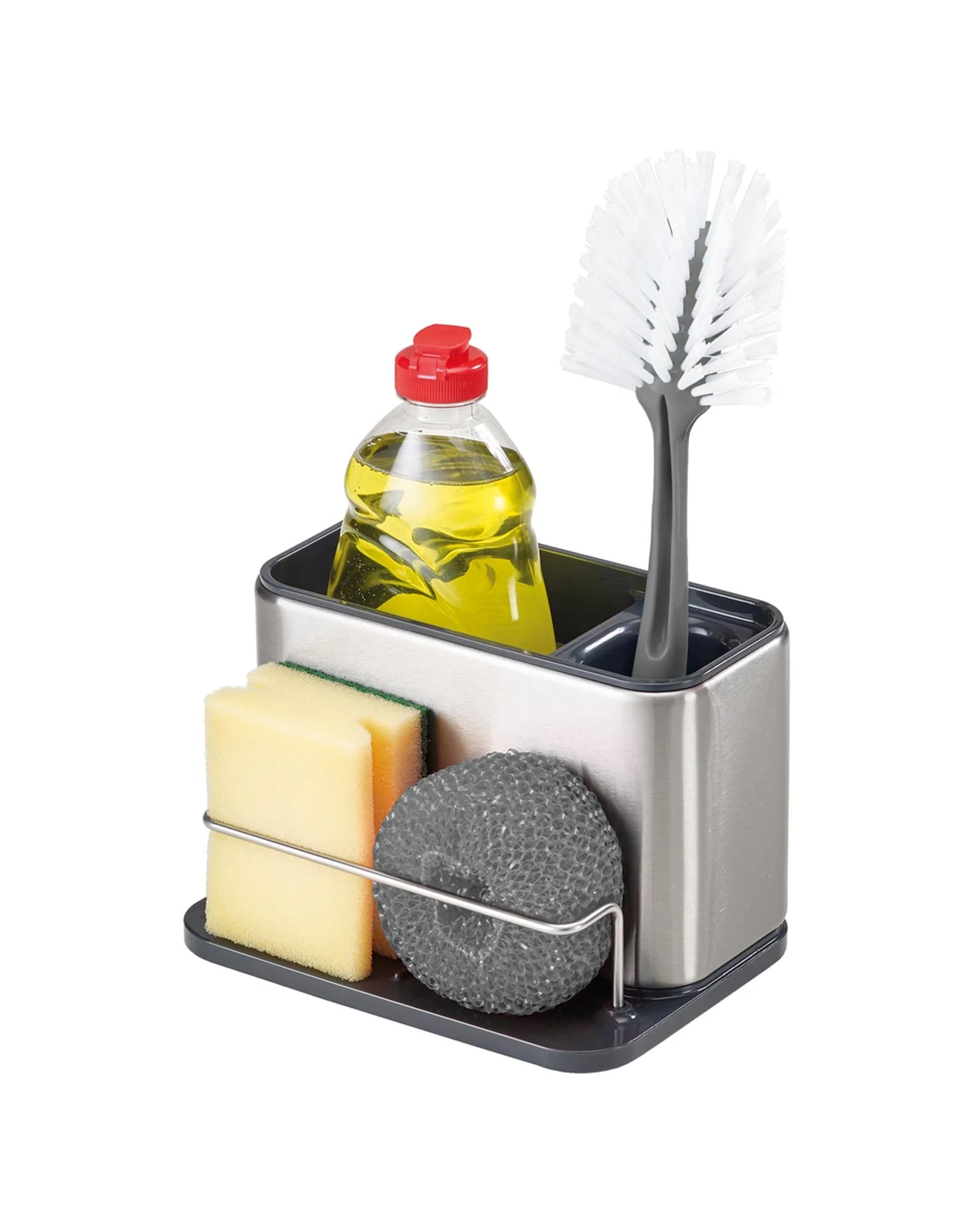 Joseph Joseph 100 Collection Surface Sink Tidy Stainless Steel - Image 3