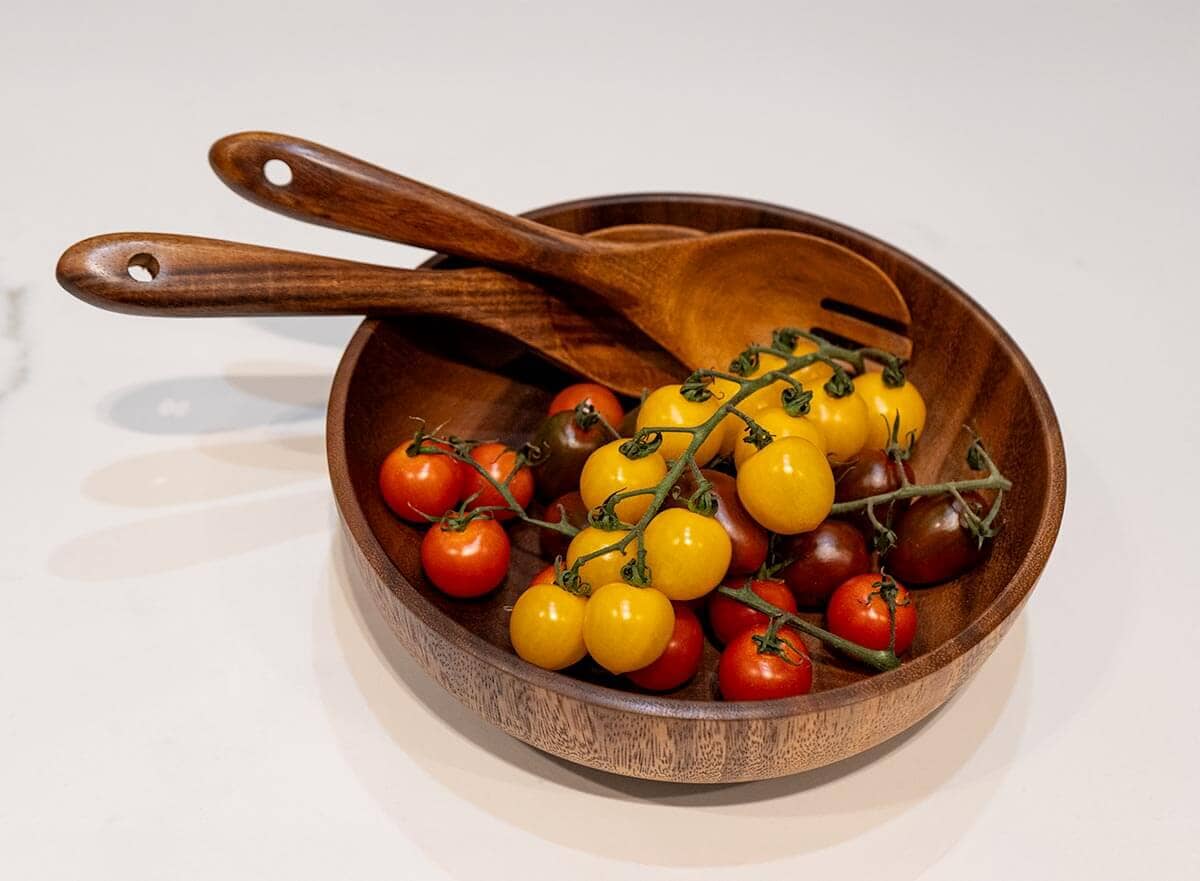 Season Acacia 24cm Salad Bowl - Image 4